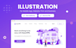create modern flat, isometric illustration vector for website, app and business
