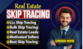 do real estate skip tracing, motivated sellers cash buyers low price