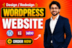 build wordpress website, website development, design or redesign website