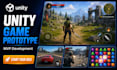 create a unity game prototype or mvp