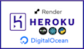 deploy python nodejs application on heroku render digitalocean