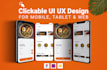 build clickable mobile app UI UX design with figma app prototype