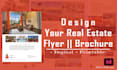 design printable and digital real estate flyer, brochure, postcard