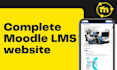 do complete moodle lms website