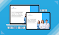 design a professional and responsive website in canva