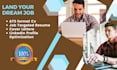 write professional resume, CV, cover letter and do linkedin profile optimization