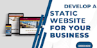 develop a responsive static website using HTML, CSS, and javascript