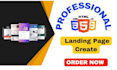 create responsive HTML landing page