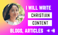 write convicting christian english and hindi articles, blogs, devotionals