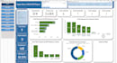 create app in excel with dashboard that can create PDF too