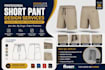 professional short pant sewing patterns with a4 a0 PDF