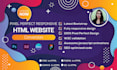 convert psd to html, figma to html, psd to bootstrap, canva to html, responsive