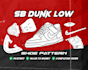 make you a sb dunk low shoes sneaker pattern