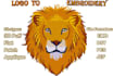 do professional logo embroidery digitizing with 3d puff in dst pes emb