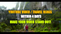 do youtube vlog editing