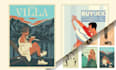 create vintage poster art deco style