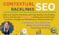 build SEO back links with high quality contextual with link building