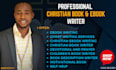 be your christian book writer, ebook ghostwriter, article, book cover amazon KDP