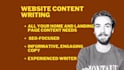 write content for your website homepage or landing page