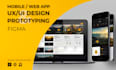design your mobile app, saas, or website UX UI in figma