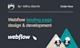 design and develop webflow landing page website