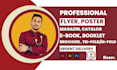 do  flyers, brochure, social media kit and marketing materials and redesign all