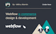 design and develop webflow ecommerce website