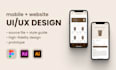 create intuitive UI UX design prototypes for mobile and web