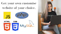 create responsive website from scratch using html, css, php and mysql