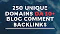do 250 unique domain blog and forum comment backlinks
