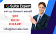 setup google workspace g suite domain email and dkim dmarc spf setup