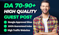 publish guest post on high authority websites for improved SEO backlinks traffic