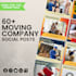 do 60 moving services social media posts design