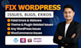 fix or solve any wordpress issues, errors, problems, and bugs