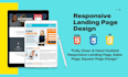create a stunning landing page design by HTML CSS and jquery