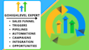 setup gohigh level, automation, workflows, funnels