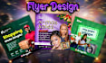 design digital product flyer, gym and fitness flyer, fb insta ads images