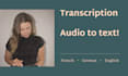 transcript audio to text