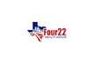 design modern unique smart four22 realty group logo