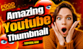 design  amazing youtube thumbnail fast deliver