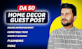 do home decor cleaning construction guest post on da 50 website