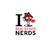 do awesome modern real estate nerds logo