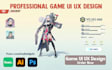 do game ui design and stunning 2d 3d game ui ux graphics