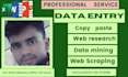 do data entry job for you