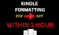 convert PDF to epub and amazon kpf kindle create