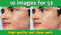 do natural beauty face skin photo retouching