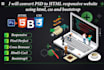 convert your PSD into responsive website using HTML, CSS, bootstrap coding