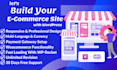 build responsive ecommerce website and online store using woocommerce elementor