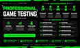 test, review and provide suggestions for your android, ios and PC games