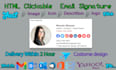 make a unique HTML or clickable email signature for outlook, gmail, apple